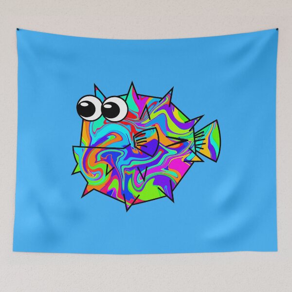 Item preview, Colorful Pufferfish designed and sold by ChrisButler.