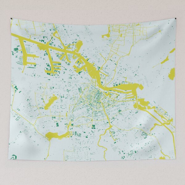 Item preview, Amsterdam Map Green designed and sold by duzhd.