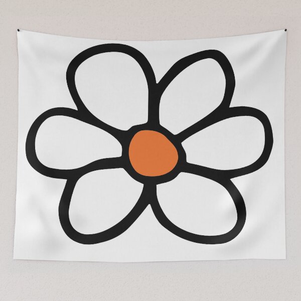 Item preview, Hippie flower cartoon designed and sold by MagicRoundabout.