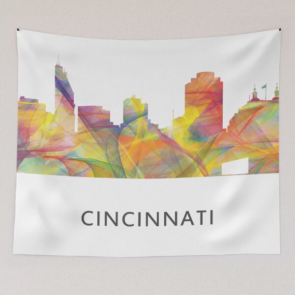 Item preview, Cincinnati, Ohio Skyline designed and sold by Marlene Watson-Hall.