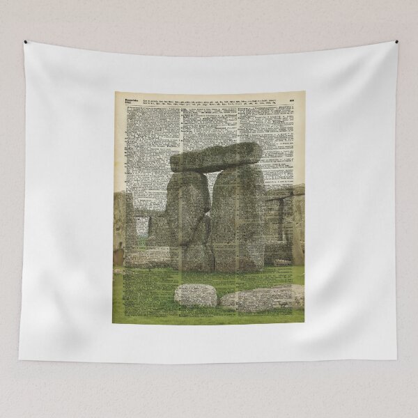 Item preview, Stonehenge Magic Place Vintage Collage Dictionary Art designed and sold by DictionaryArt.