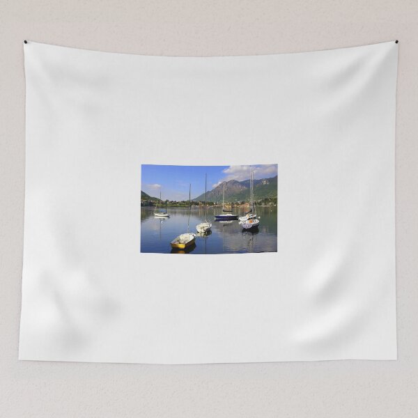 Item preview, Boats on Lake Lecco  designed and sold by annalisa56.