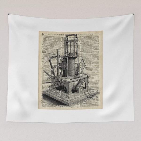 Item preview, Steampunk machine Vintage Dictionary Art designed and sold by DictionaryArt.