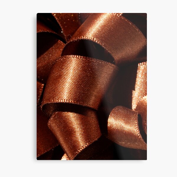 Chocolate Swirls Metal Print