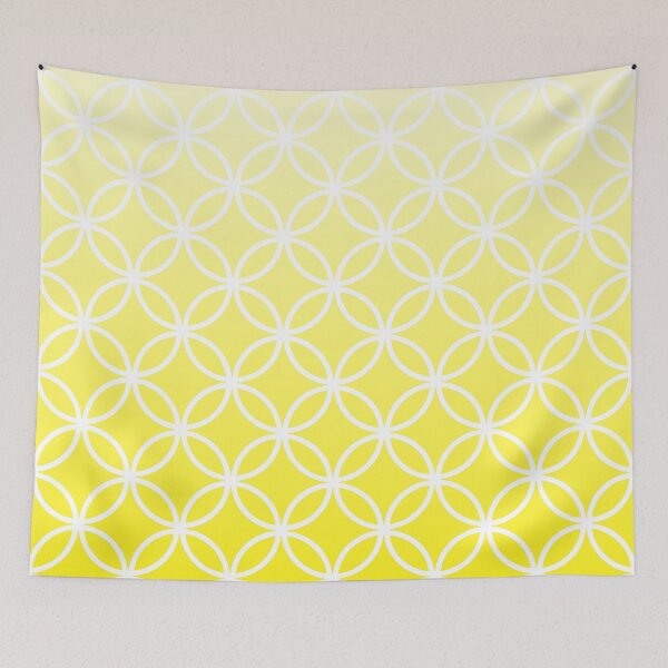 Item preview, Yellow Ombre Lattice Circles designed and sold by ImageNugget.