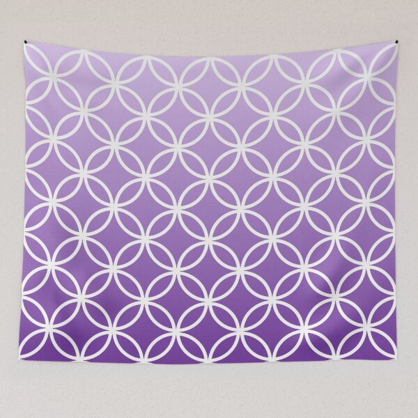Item preview, LightPurple Ombre Lattice Circles designed and sold by ImageNugget.