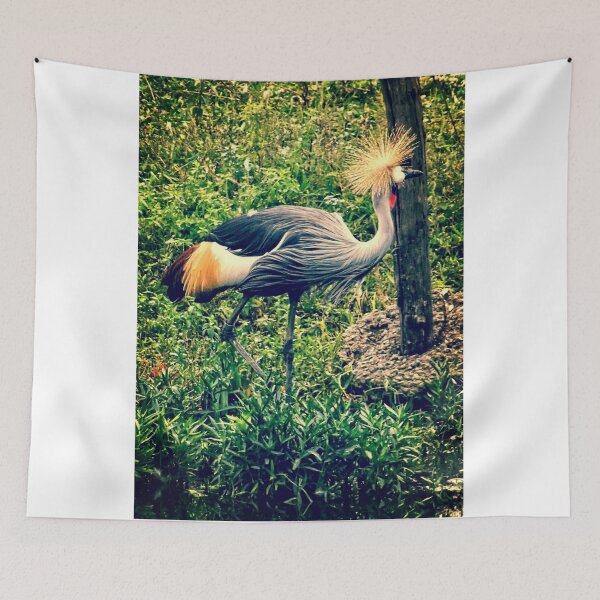 Item preview, Gray Crowned Crane, Vintage Style Photo designed and sold by PhotosByTrish.