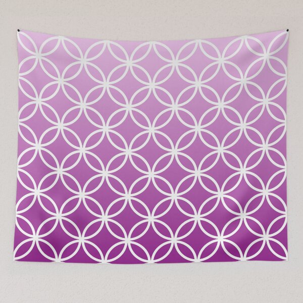 Item preview, Magenta Ombre Lattice Circles designed and sold by ImageNugget.
