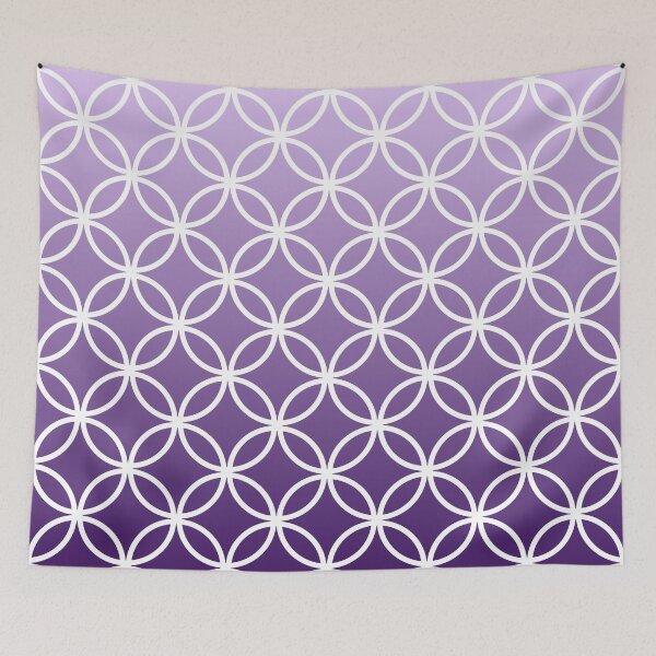 Item preview, Purple Ombre Lattice Circles designed and sold by ImageNugget.