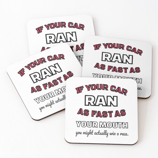 Item preview, Race Track Dirt and Asphalt Funny Mouth If Your Car Ran As Fast As Your Mouth You Might Actually Win designed and sold by GabiBlaze.