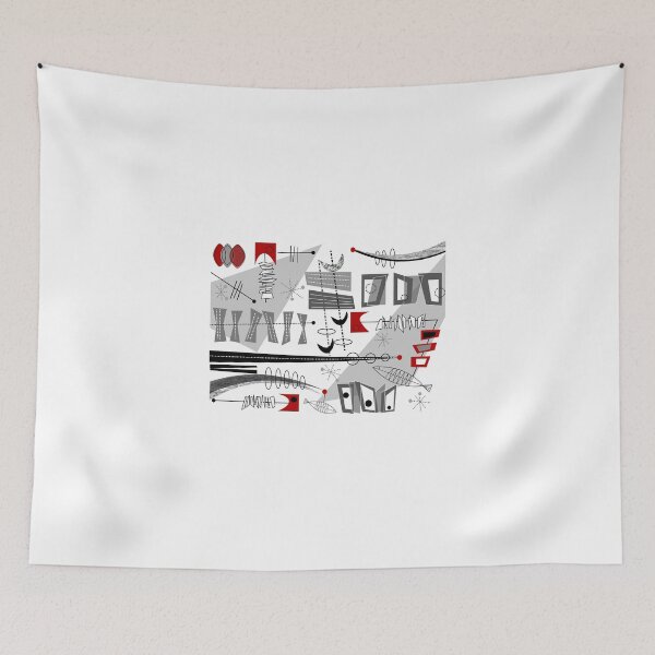Item preview, Mid-Century Modern Abstract Grey designed and sold by gailg1957.