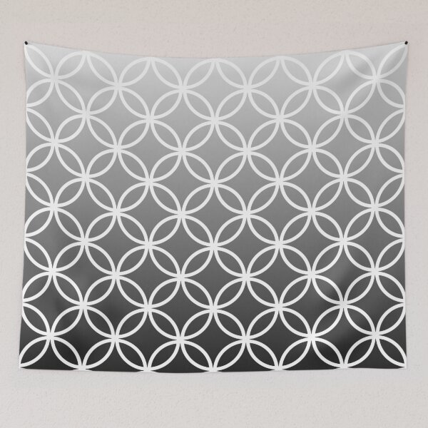Item preview, Black Ombre Lattice Circles designed and sold by ImageNugget.