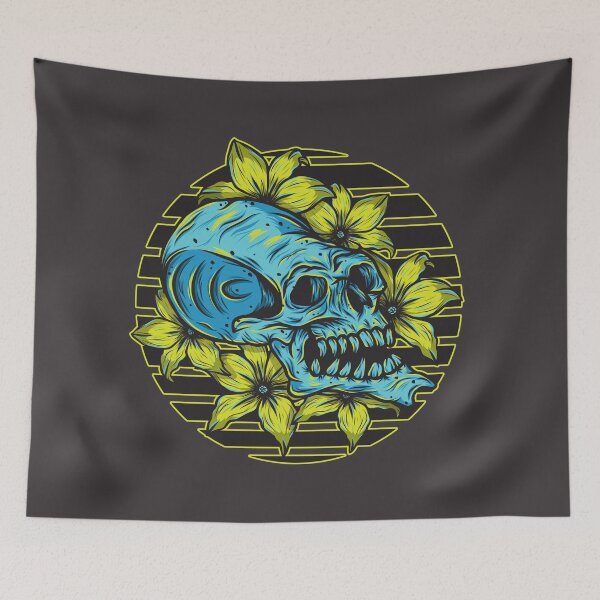 Item preview, Floral Skull designed and sold by Pancho The Macho.