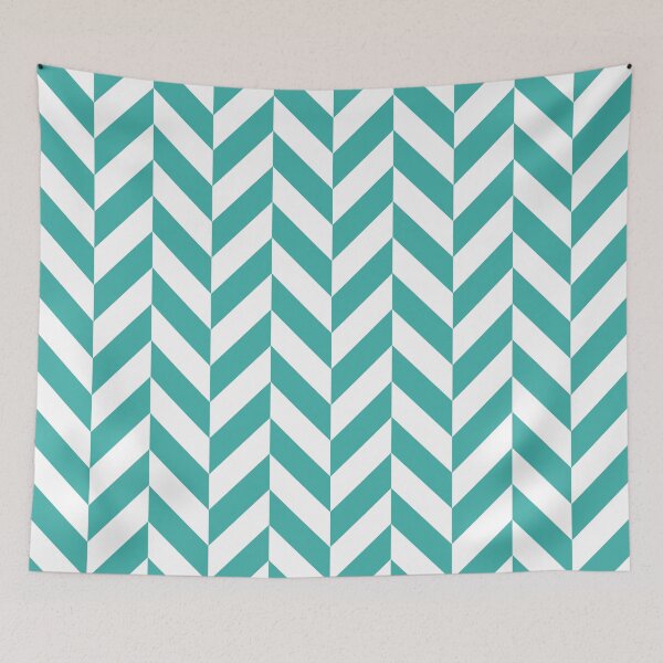 Item preview, Teal Offset Chevrons designed and sold by ImageNugget.