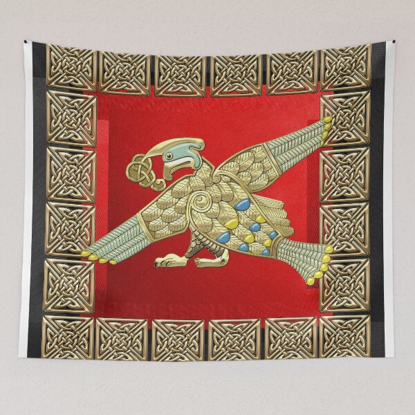 Item preview, Sacred Celtic Bird on Red and Black designed and sold by Serge Averbukh Art Studio.