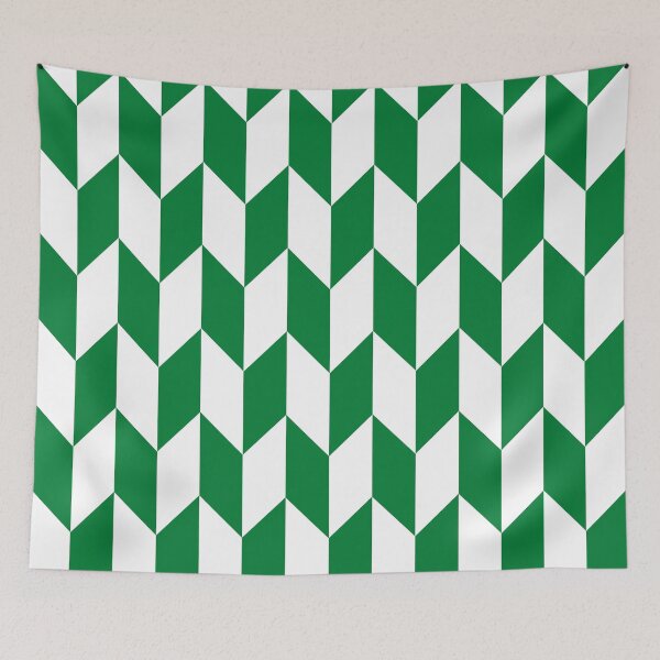 Item preview, Green Thick Offset Chevrons designed and sold by ImageNugget.