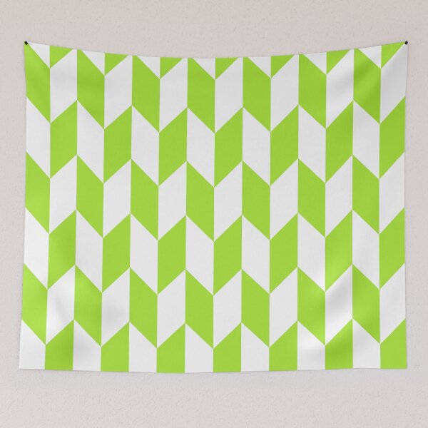 Item preview, LimeGreen Thick Offset Chevrons designed and sold by ImageNugget.