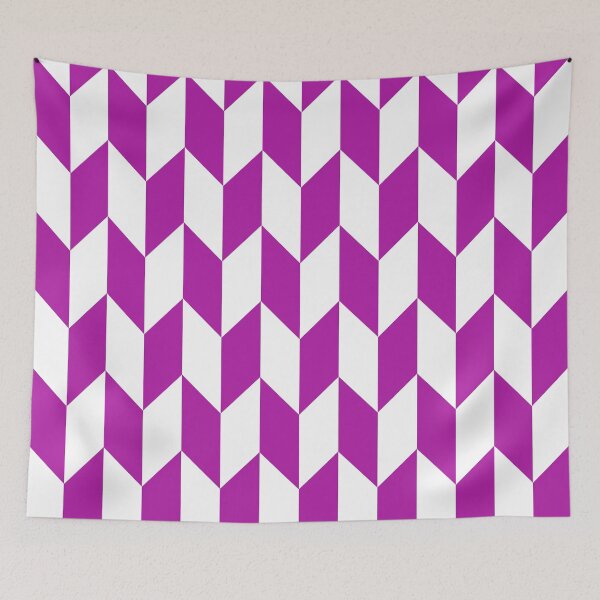 Item preview, Magenta Thick Offset Chevrons designed and sold by ImageNugget.