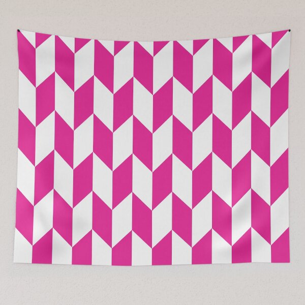 Item preview, HotPink Thick Offset Chevrons designed and sold by ImageNugget.