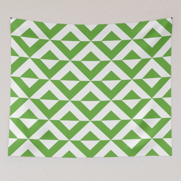 Item preview, GrassGreen Square Diamond Chevron Pattern designed and sold by ImageNugget.