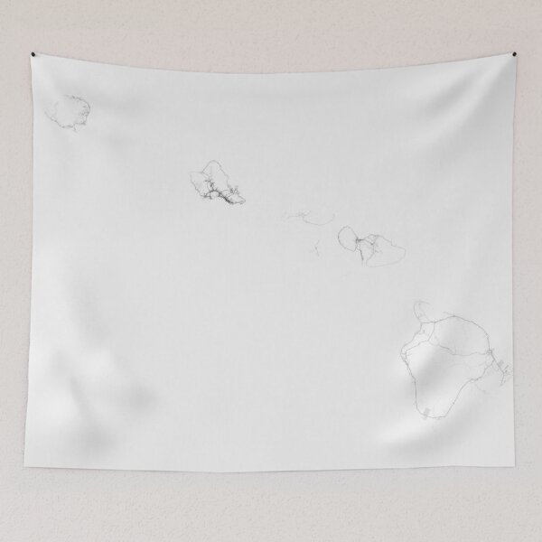 Item preview, Roads of Hawaii. (Black on white) designed and sold by Graphical-Maps.