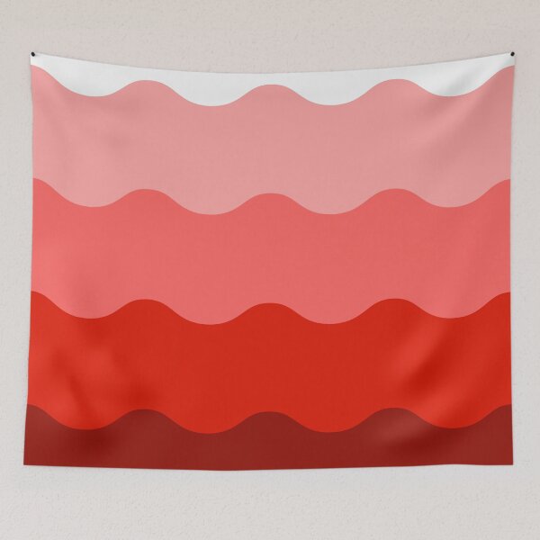 Item preview, Red Thick Ombre Waves designed and sold by ImageNugget.