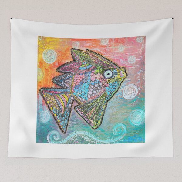 Item preview, Psychedelic Fish designed and sold by Laura Barbosa.