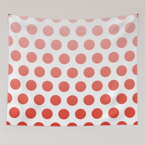 Aperçu de l'œuvre Red Ombre Polka Dots créée et vendue par ImageNugget.