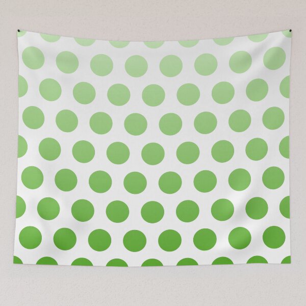 Aperçu de l'œuvre GrassGreen Ombre Polka Dots créée et vendue par ImageNugget.