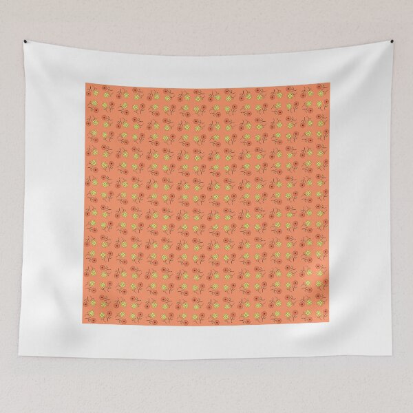 Item preview, Floral pattern, beige background designed and sold by Ederella.