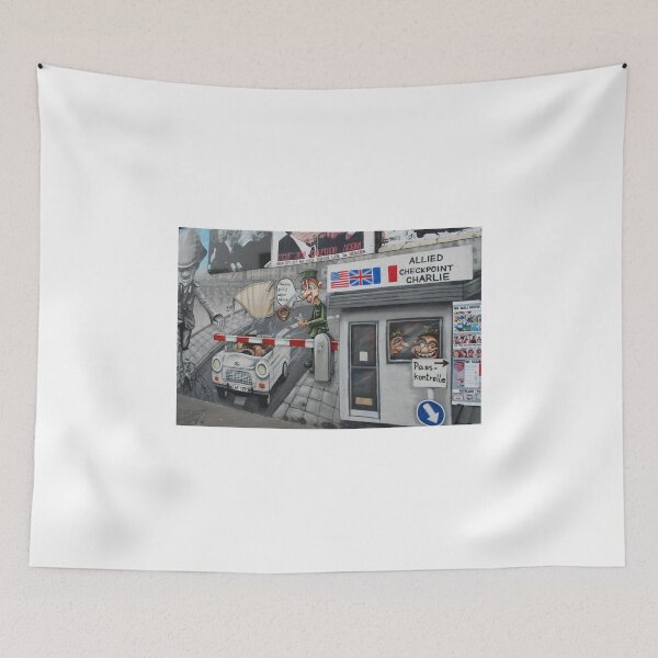 Item preview, check point Charlie Berlin Wall graffiti designed and sold by 64stops.