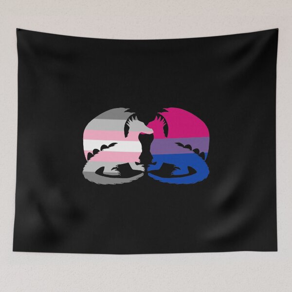 Item preview, Bi Demigirl Pride Dragons designed and sold by shaneisadragon.