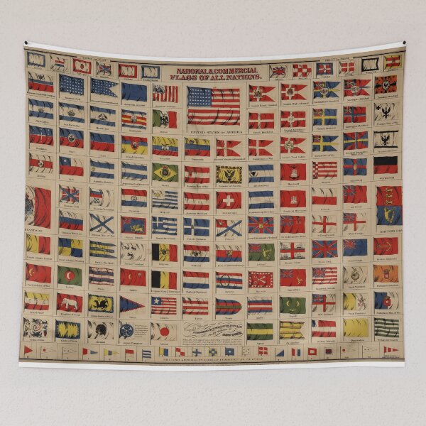 Item preview, Historical Flags of The World (1869) designed and sold by BravuraMedia.