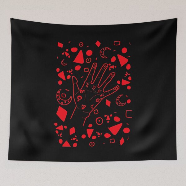 Item preview, Palmistry- Black & Red designed and sold by AJWhereArtThou.