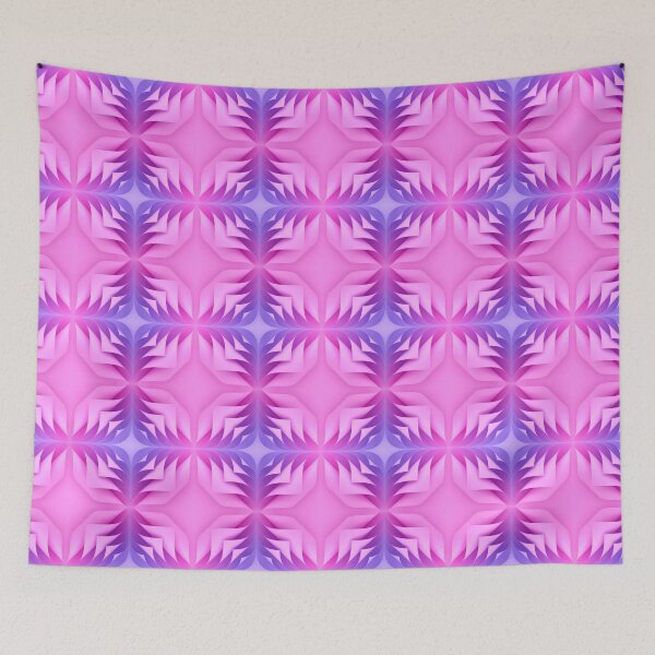 Aperçu de l'œuvre Curly Paper Pink Purple shades pattern créée et vendue par MDeAngelis.