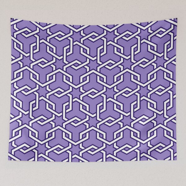 Item preview, Lavender Interlocked Hexagon Chains designed and sold by ImageNugget.
