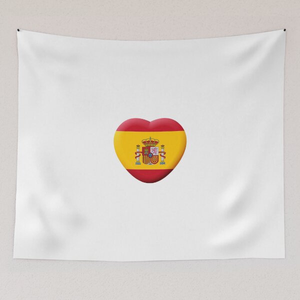 Item preview, 3D Heart Spanish Flag designed and sold by Almdrs.