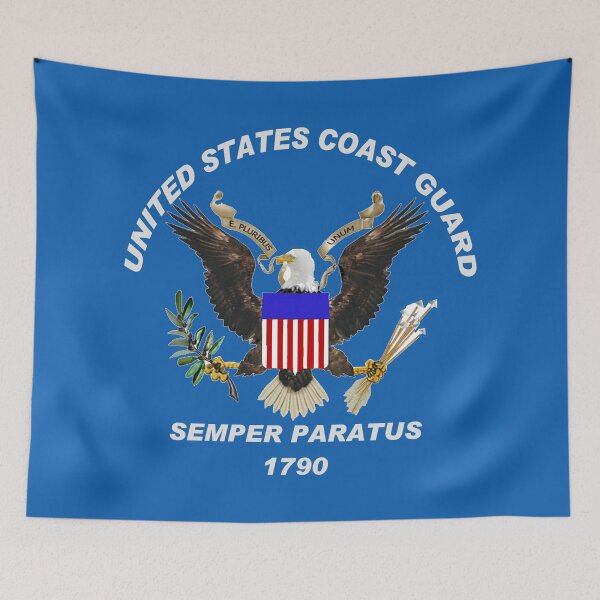 Item preview, USCG Semper Paratus Logo for Dark Colors designed and sold by Nikki SpaceStuffPlus.