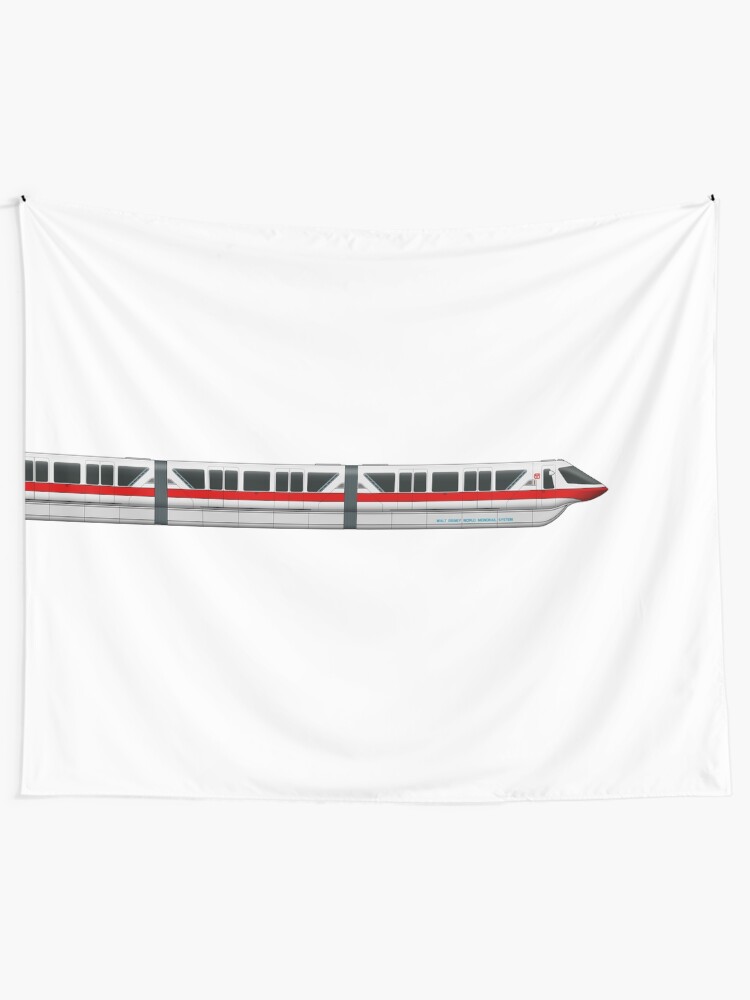Alternate view of Monorail Red Tapestry