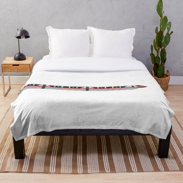 Monorail Red Throw Blanket
