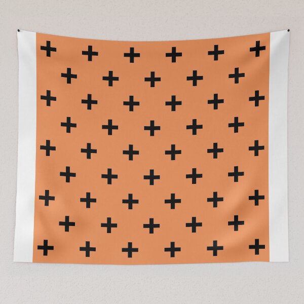 Item preview, Orange Swiss Cross designed and sold by Susan Link.