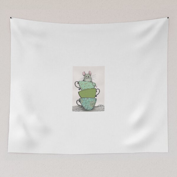 Item preview, Peek-a-boo (mouse in teacup) designed and sold by sanyijudit.