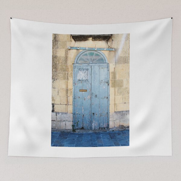Item preview, Blue weathered door designed and sold by JacquiHall.