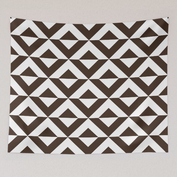 Item preview, Chocolate Square Diamond Chevron Pattern designed and sold by ImageNugget.