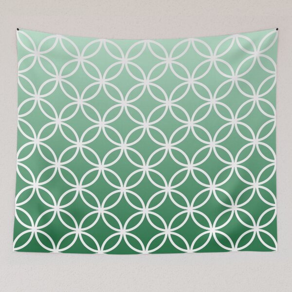 Item preview, Green Ombre Lattice Circles designed and sold by ImageNugget.
