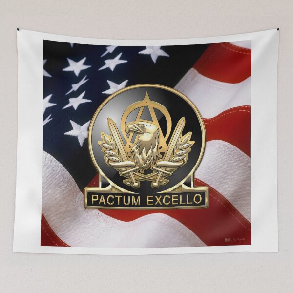 Item preview, Acquisition Corps - A A C Regimental Insignia U. S. Flag  designed and sold by Serge Averbukh Art Studio.