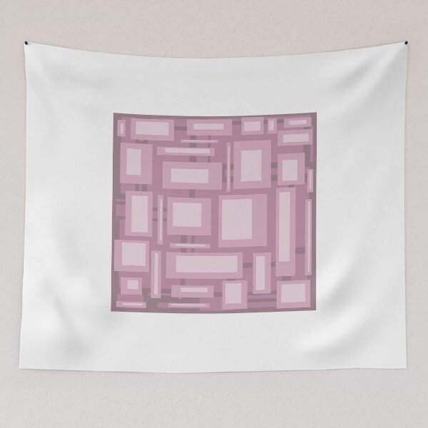 Item preview, Mauve Rectangles - Modern Abstract Art designed and sold by TataniaRosa.