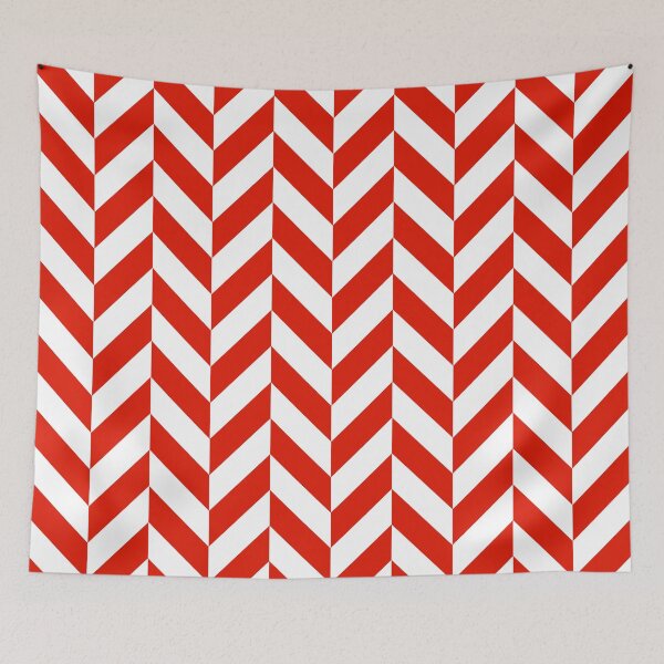 Item preview, Red Offset Chevrons designed and sold by ImageNugget.