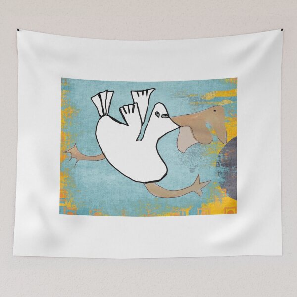 Item preview, Tilly Pelican Takes A Leap Of Faith designed and sold by pinkyjainpan.
