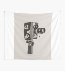Retro Cine Camera Wall Tapestry